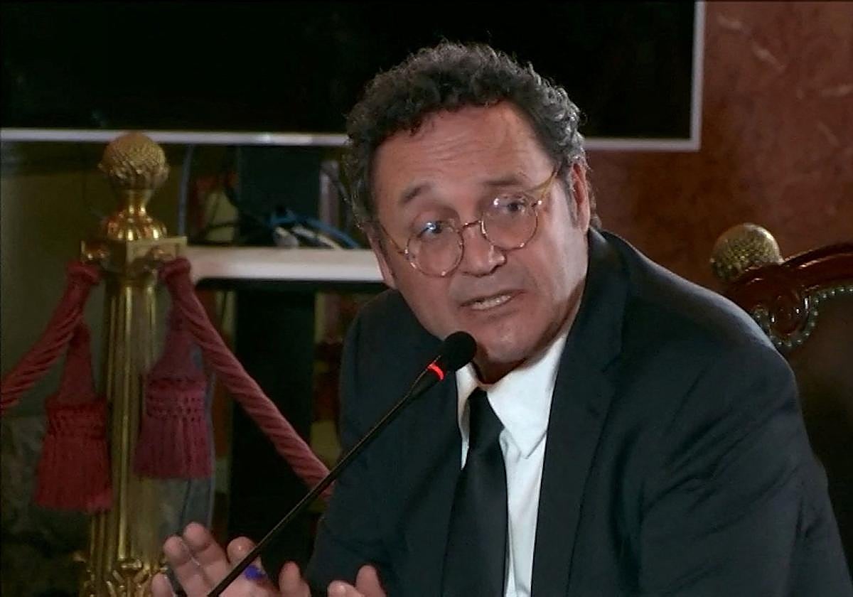 El fiscal general del Estado, Álvaro García Ortiz, durantesu declaración ante el Tribunal Supremo.