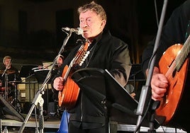 Luis Martín, en un concierto en Segovia.