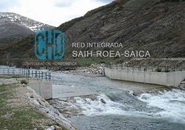 El río Carrión a su paso por la localidad palentina de Triollo.