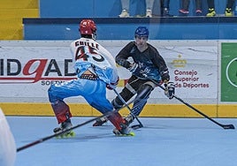 Una acción del encuentro disputado en Canterac.