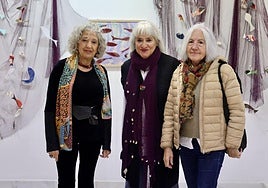 Desde la izquierda, Rufa Fernández, Mónica Aguado y Carmen Andrés.