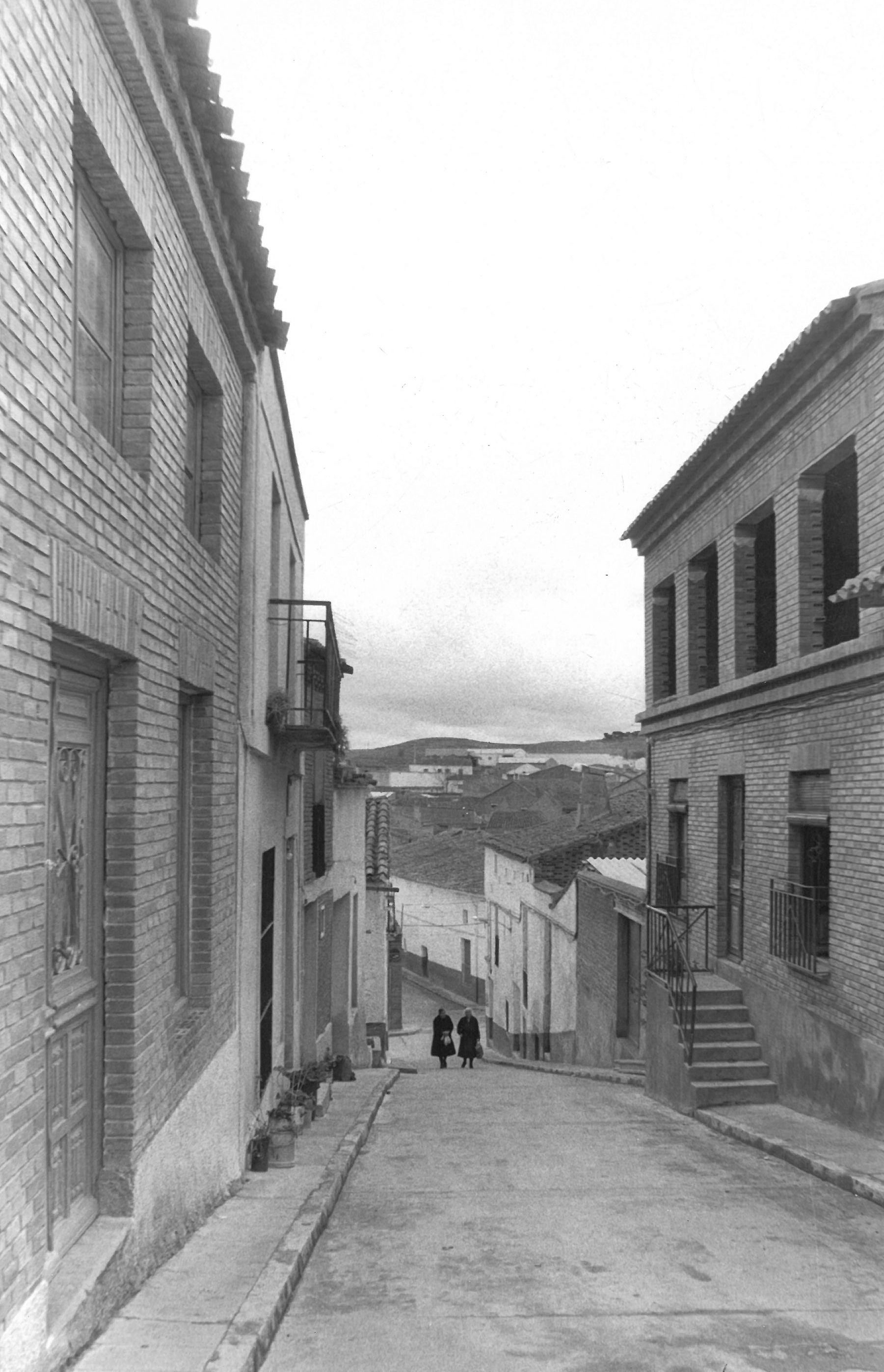 Una calle de Castronuño en una imagen de marzo de 1979.