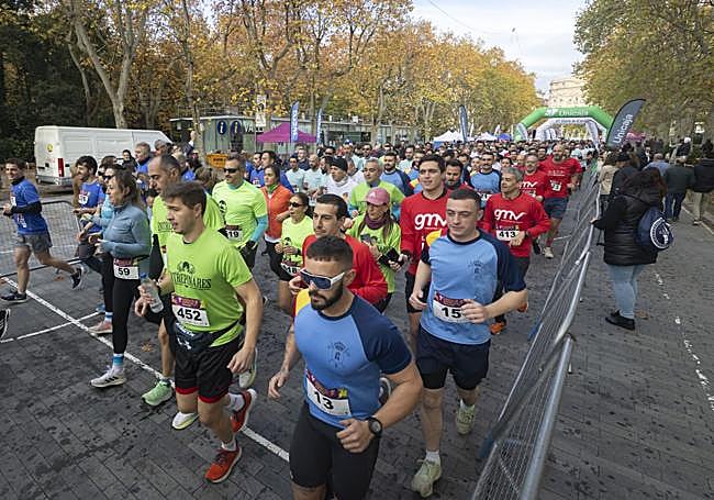 La carrera tenía la meta y la llegada en el Paseo Central del Campo Grande