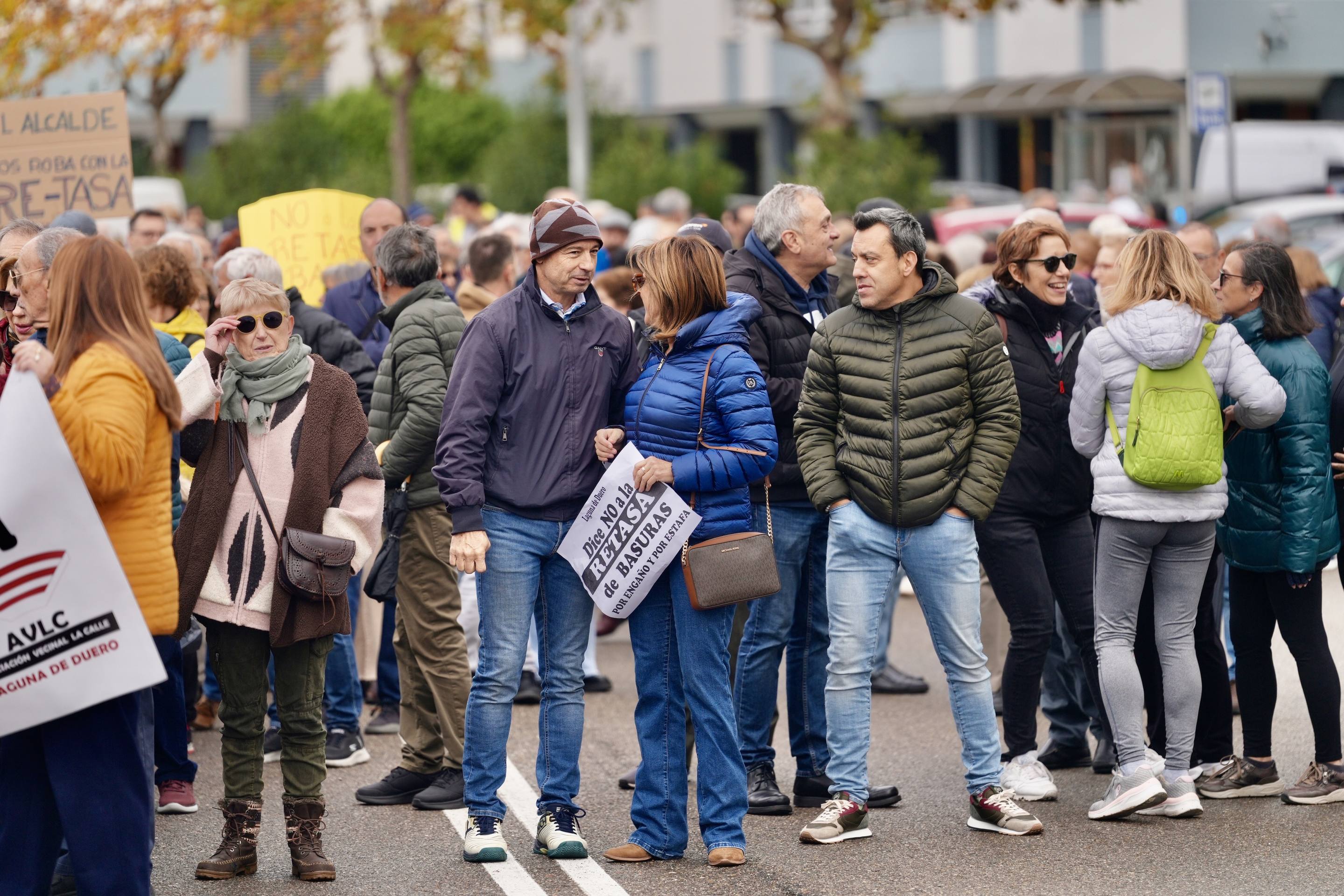 Las imágenes de la manifestación en Laguna de Duero