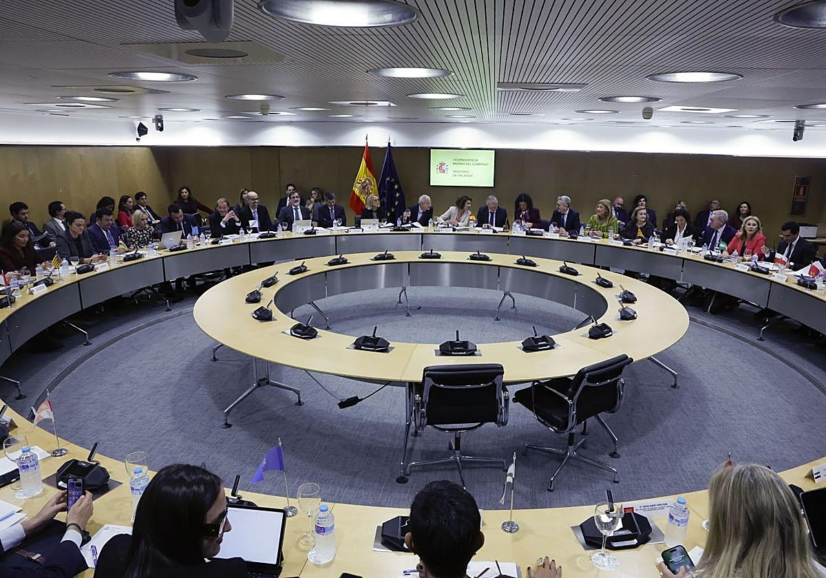 Consejo de Política Fiscal y Financiera celebrado este lunes en el Ministerio de Hacienda.