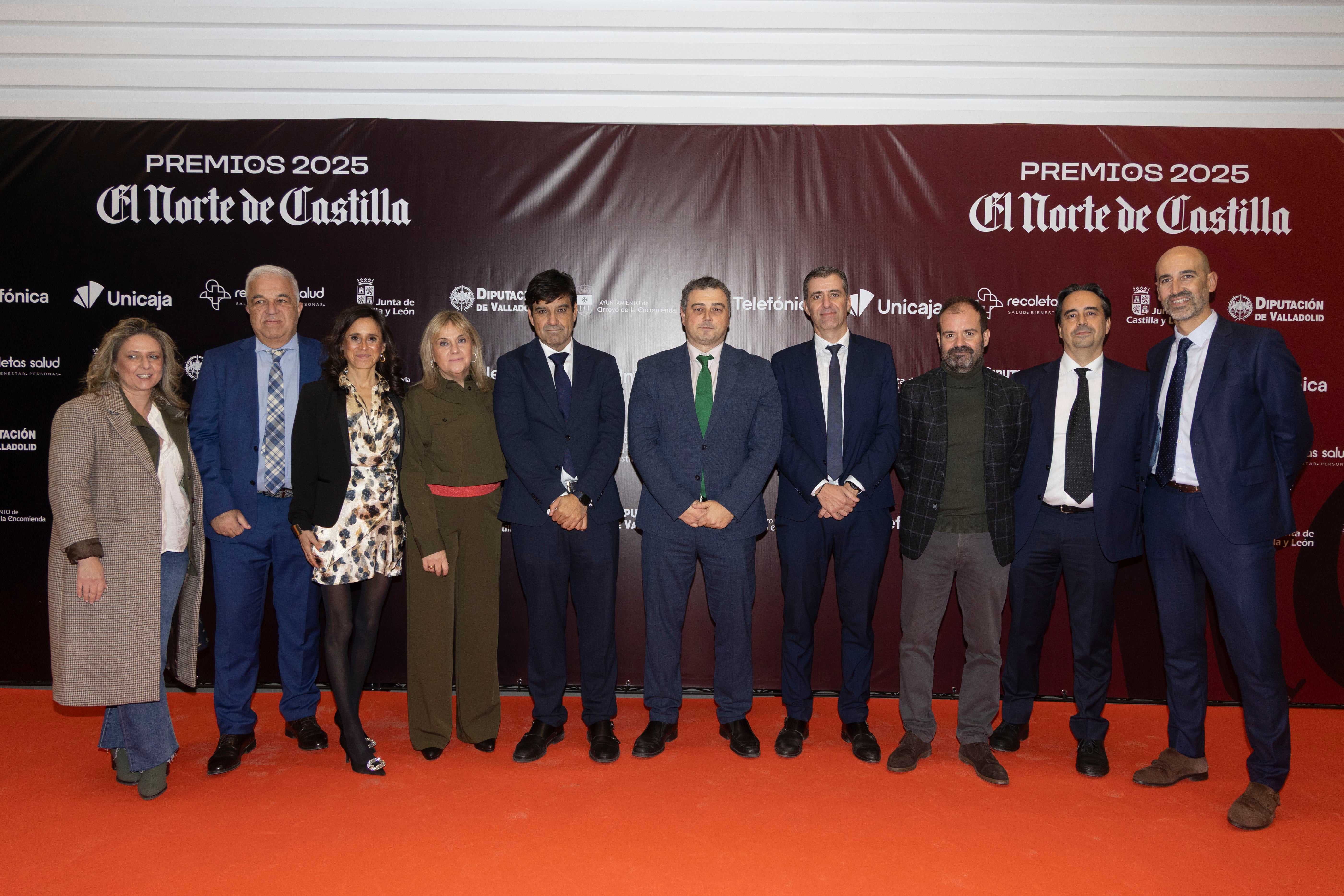 Representantes de Unicaja, patrocinador de los Premios.