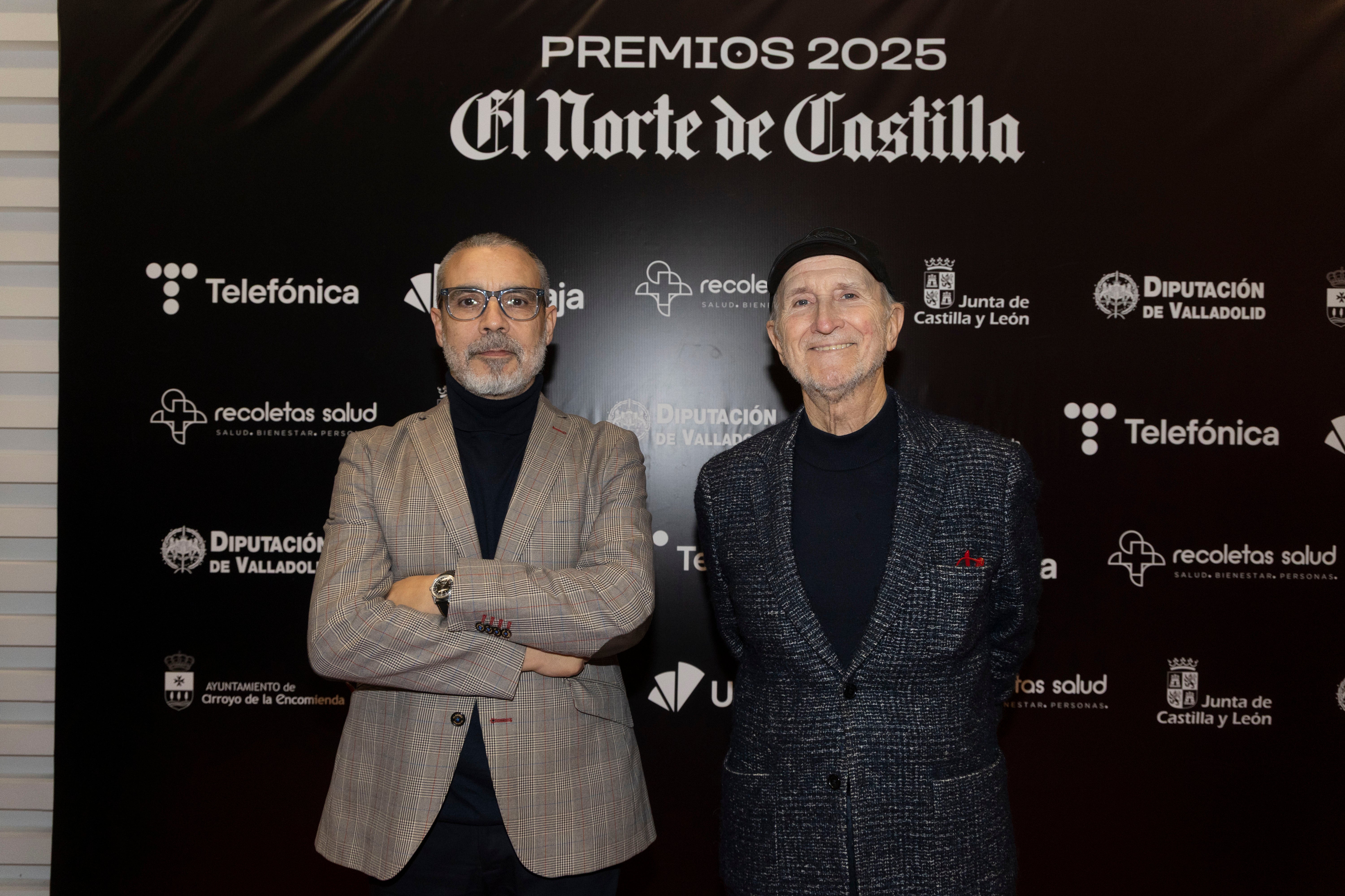 Julián Picapiedra, director de Relaciones Institucionales de Michelin, y Javier Angulo, exdirector de la Seminci.