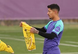 Marcos André, durante la sesión de este martes en los Anexos.