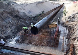 Obras de la tercera fase de modernización y recarga del acuífero del Carracillo.