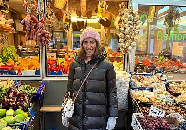 Laura Martínez en el Stadtmarkt de Augsburg