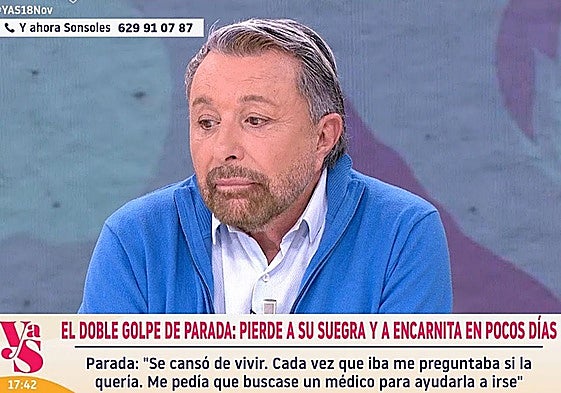 José Manuel Parada en el programa 'Y ahora Sonsoles'.