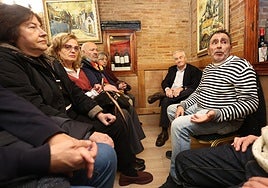 Luis Posadas, durante la presentación de su libro de cuentos.