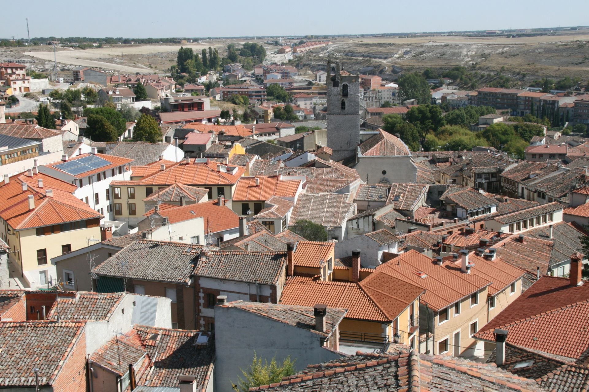 Vista panorámica de Cuéllar.
