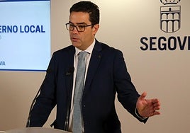 José Luis Horcajo, durante una rueda de prensa posterior a la junta de gobierno local.