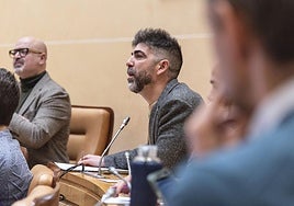 Guillermo San Juan, durante el pleno de este jueves.