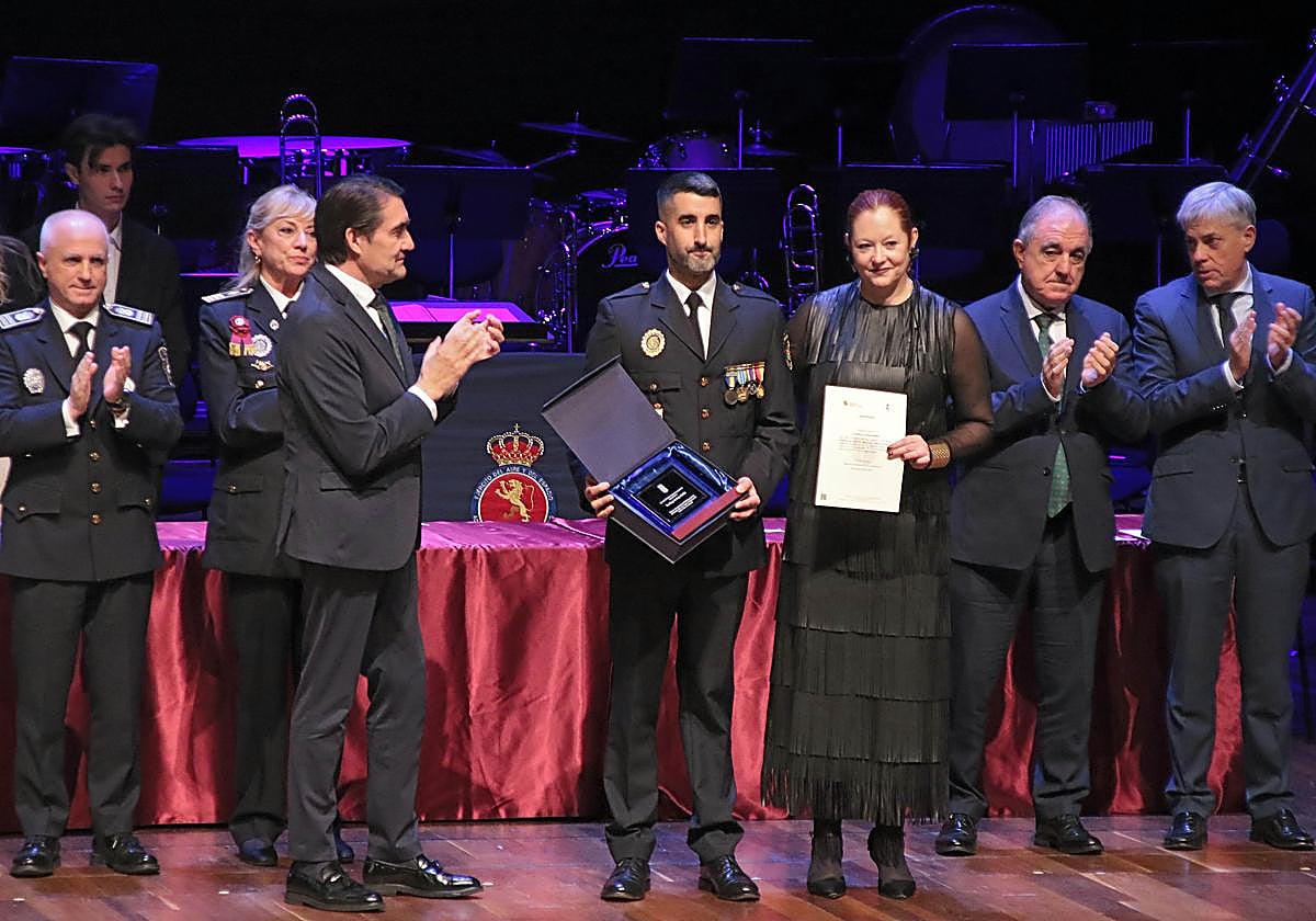 Acto de entrega de las medallas.