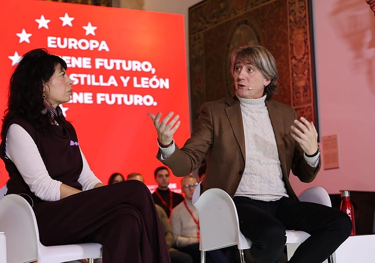 El secretario general del PSCyL, Carlos Martínez, este viernes en Salamanca.