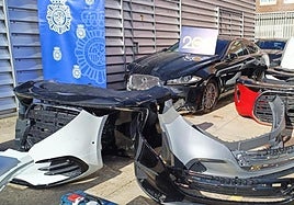 Algunas de las piezas de automoción robadas en fábricas del sector en Valladolid y Palencia.