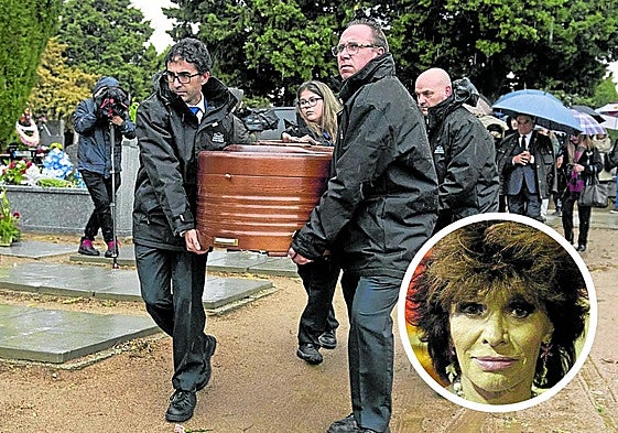 Familiares y amigos dan el último adiós a Encarnita Polo. En detalle, la actriz y cantante española.
