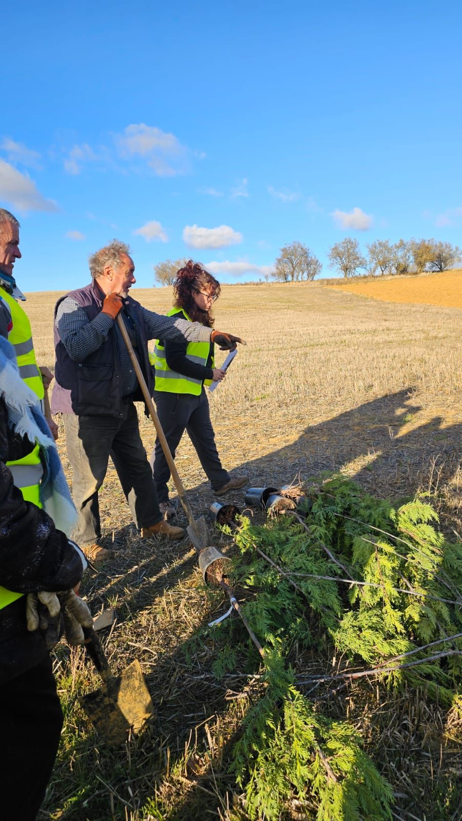 En imagénes la jornada de reforestación celebrada en Villacarralón