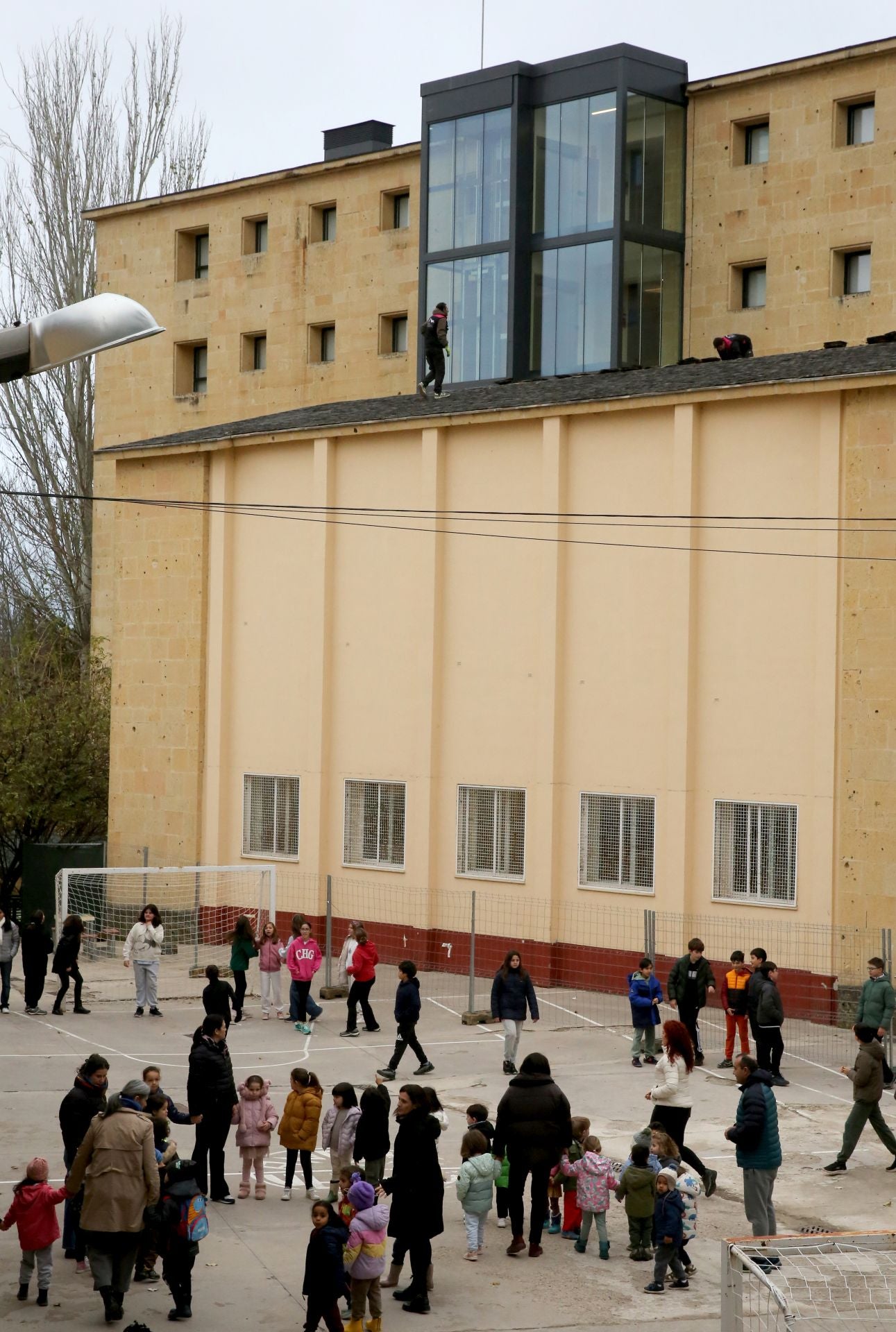 Protesta de los padres de La Aneja