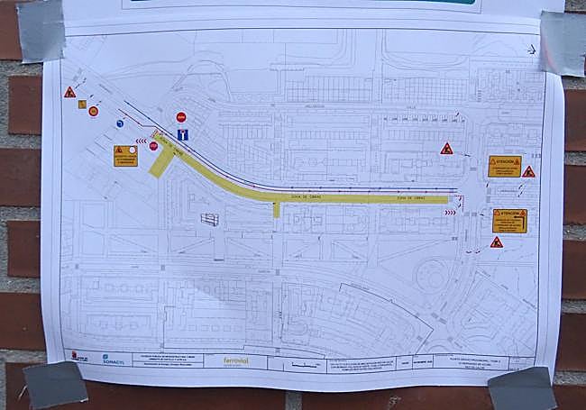 El plano que informa del corte de Hernando de Acuña.
