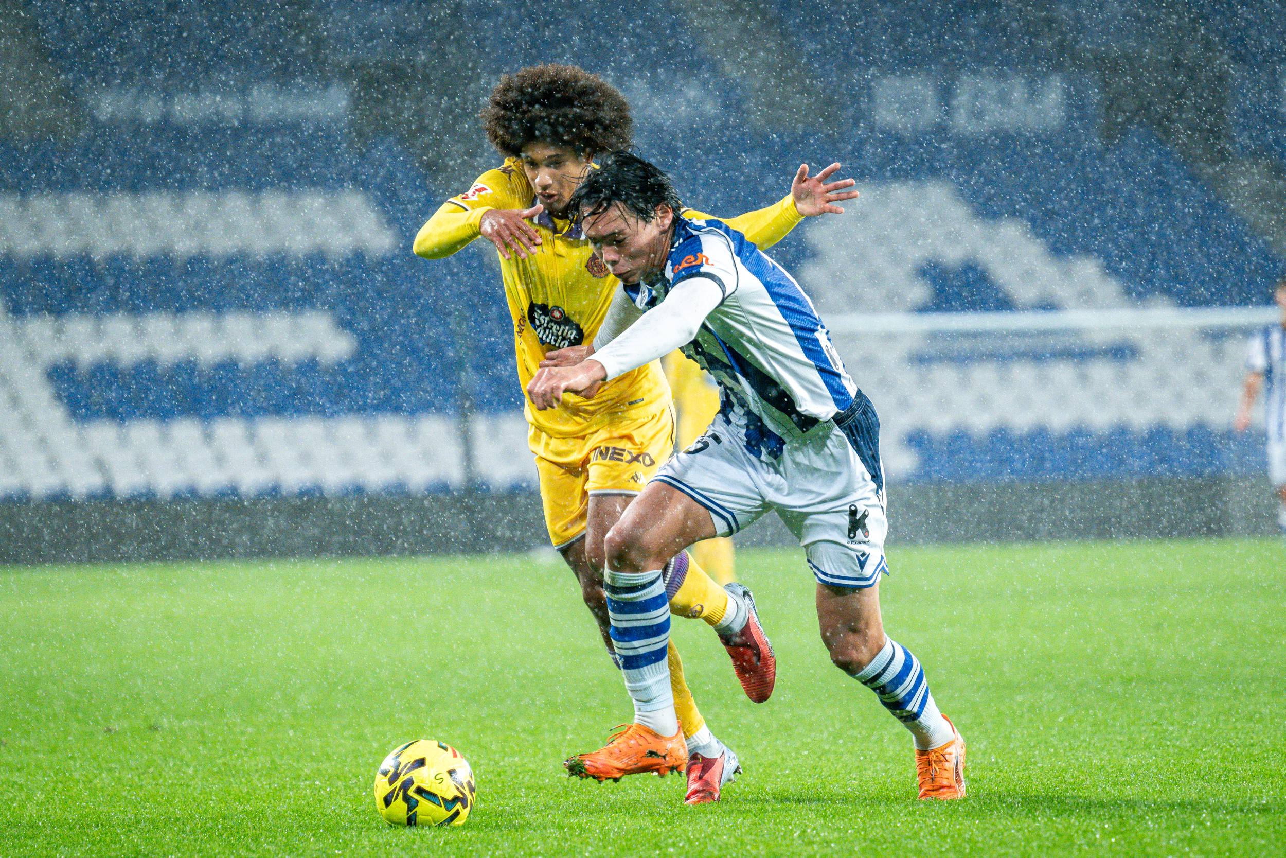 Las imágenes de la derrota ante la Real Sociedad B en Anoeta
