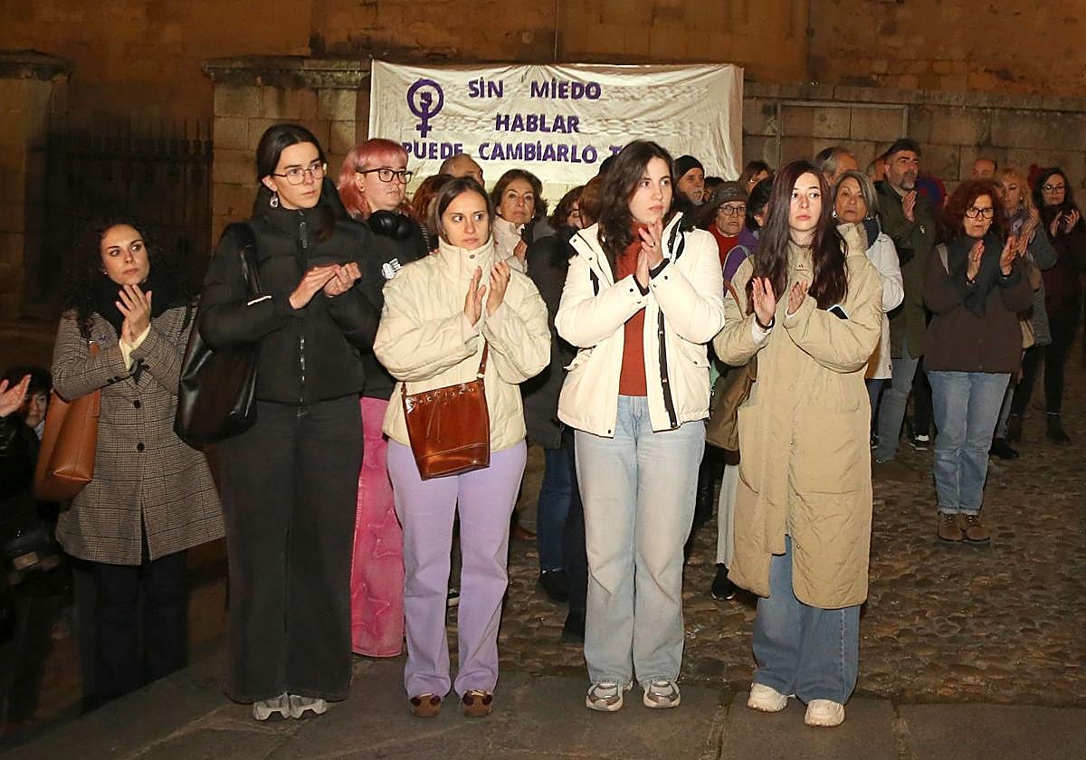 La concentración del 25N en Segovia, en imágenes