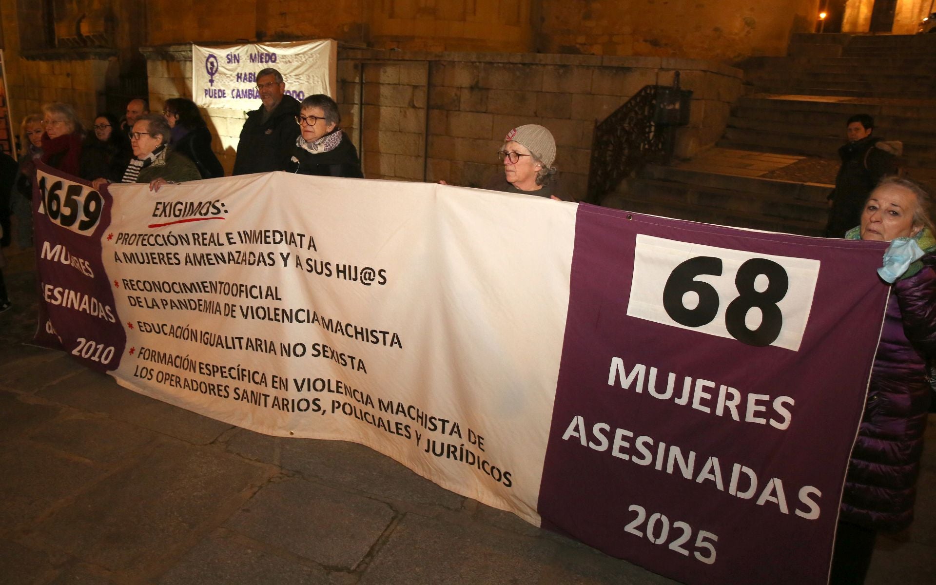 La concentración del 25N en Segovia, en imágenes