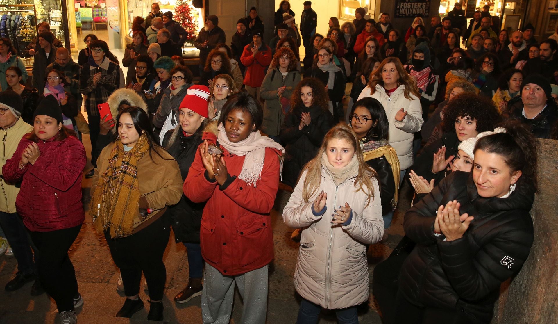 La concentración del 25N en Segovia, en imágenes