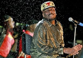El cantante jamaicano Jimmy Cliff, en uno de sus conciertos.