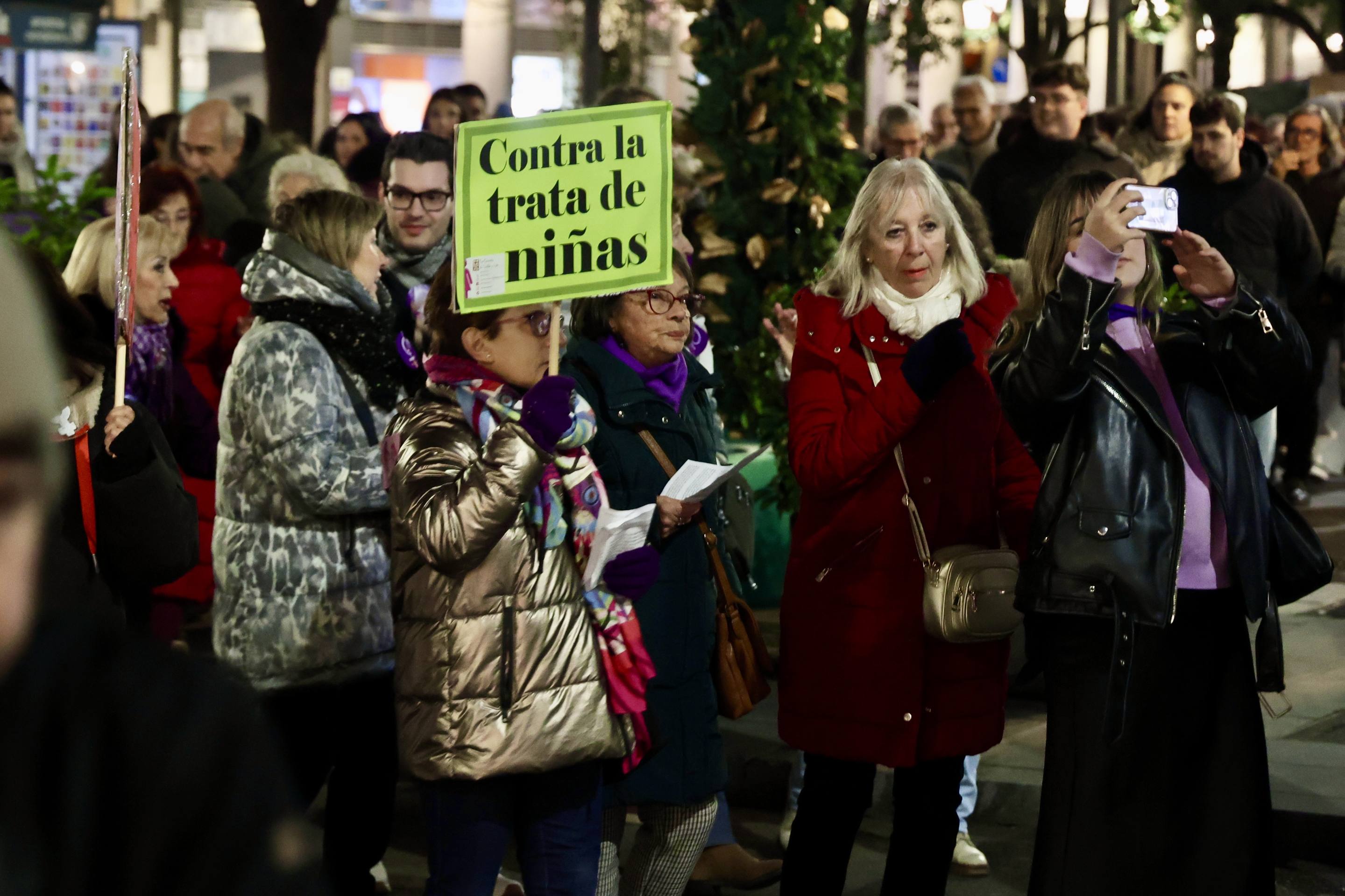 Las reivindicaciones por el 25N en Valladolid, en imágenes