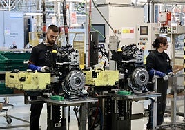 Trabajadores de la planta de Valladolid de Horse.