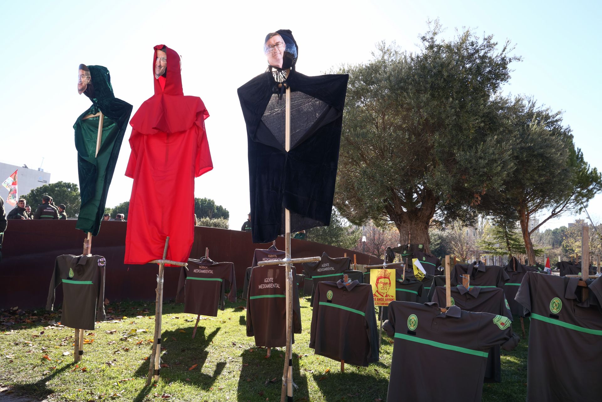 Protesta contra el decreto ley sobre el operativo de incendios presentado por la Junta de Castilla y León