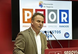 Máximo San Macario, portavoz del PSOE en la Diputación de Segovia.