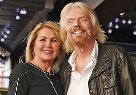 Richard Branson y su esposa Joan Templeman, en una imagen de archivo.