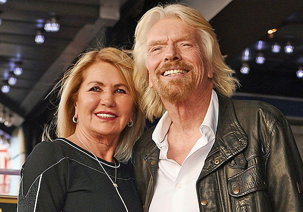 Richard Branson y su esposa Joan Templeman, en una imagen de archivo.