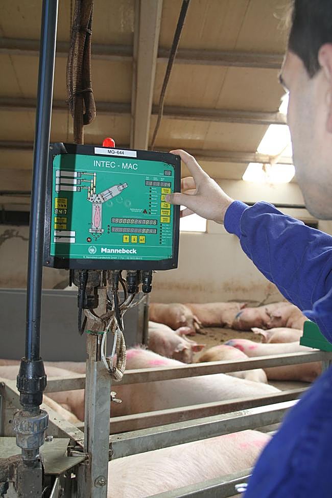 Alimentación electrónica de los animales.