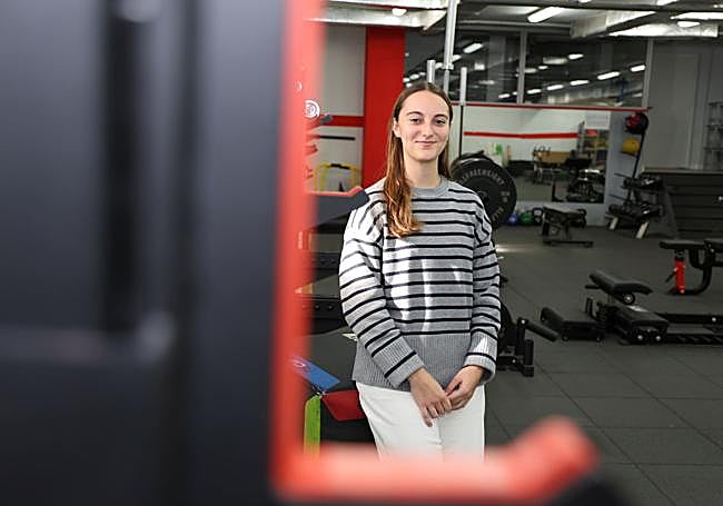 Paula Redondo, en el gimnasio de UEMC,
