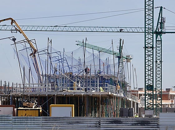 Construcción de viviendas en Valladolid.