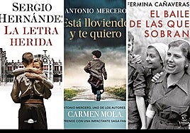 Portada de los tres libros de la semana.
