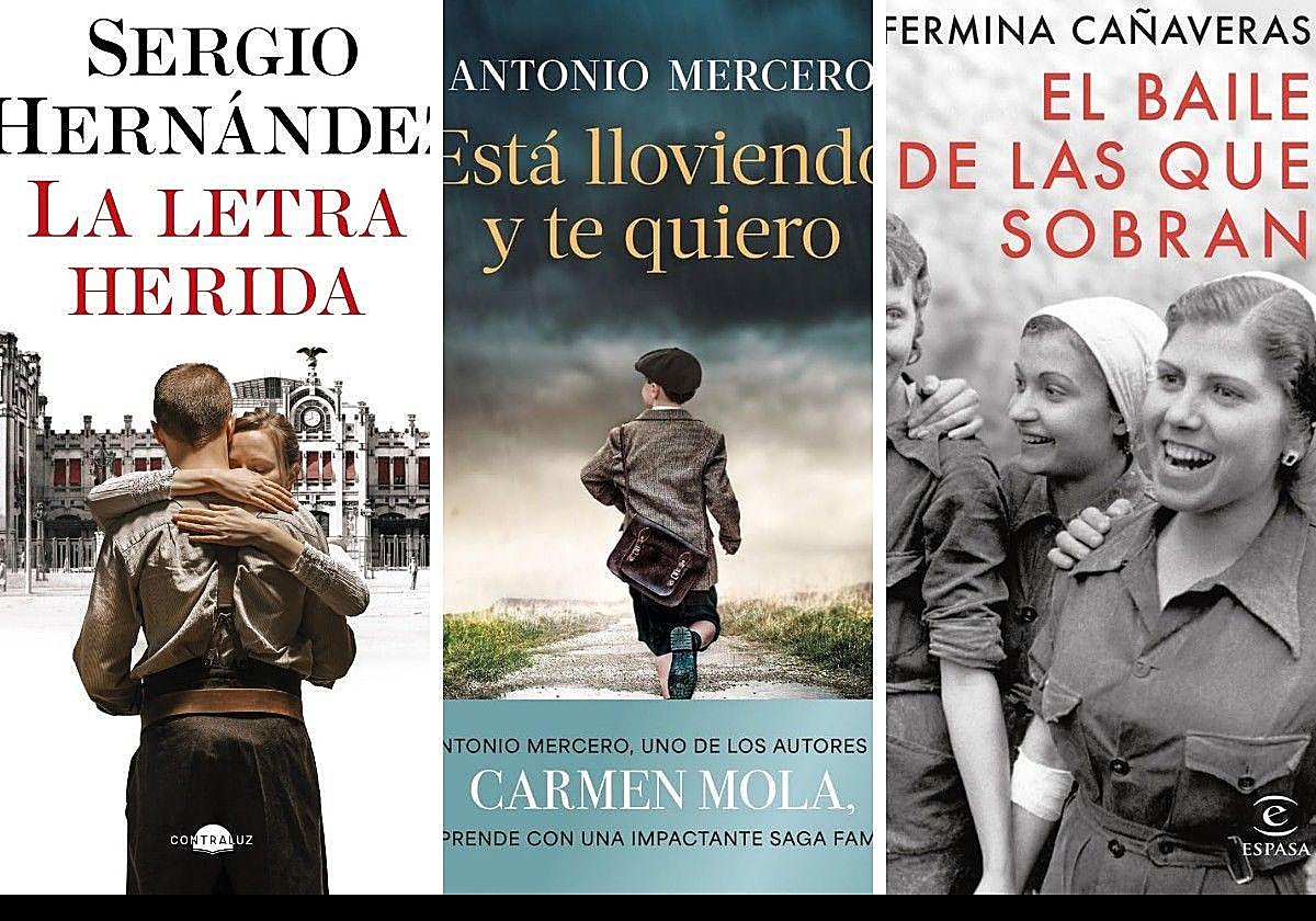 Portada de los tres libros de la semana.