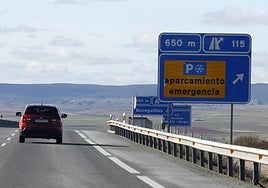 Imagen de archivo de la A-1 en la provincia de Segovia.