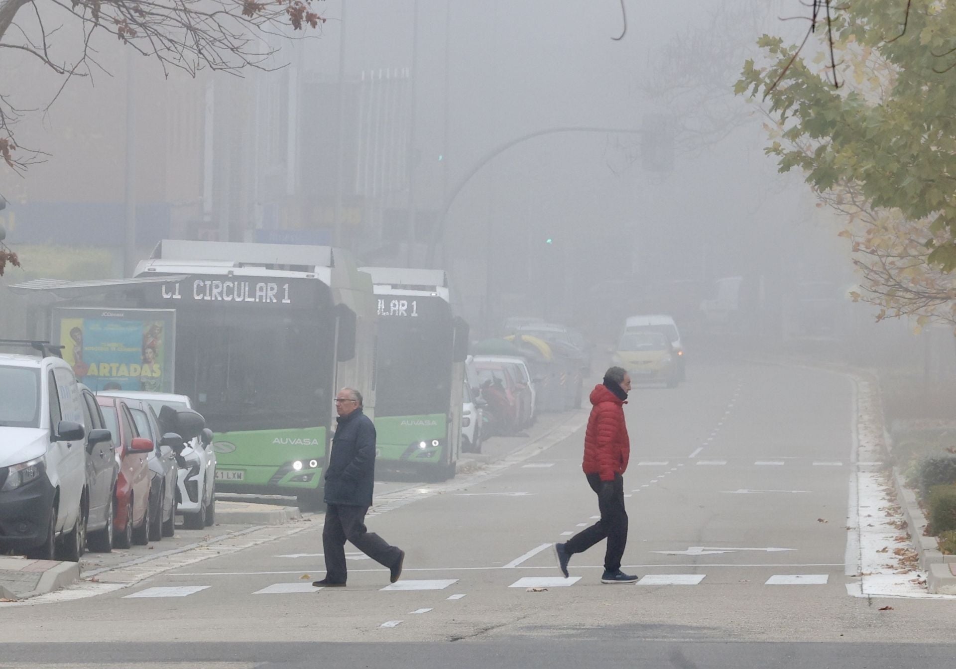 La calle Adolfo Miaja de la Muela, en el barrio de Parquesol