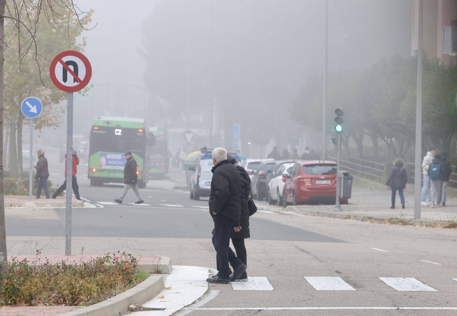 La calle Adolfo Miaja de la Muela, en el barrio de Parquesol