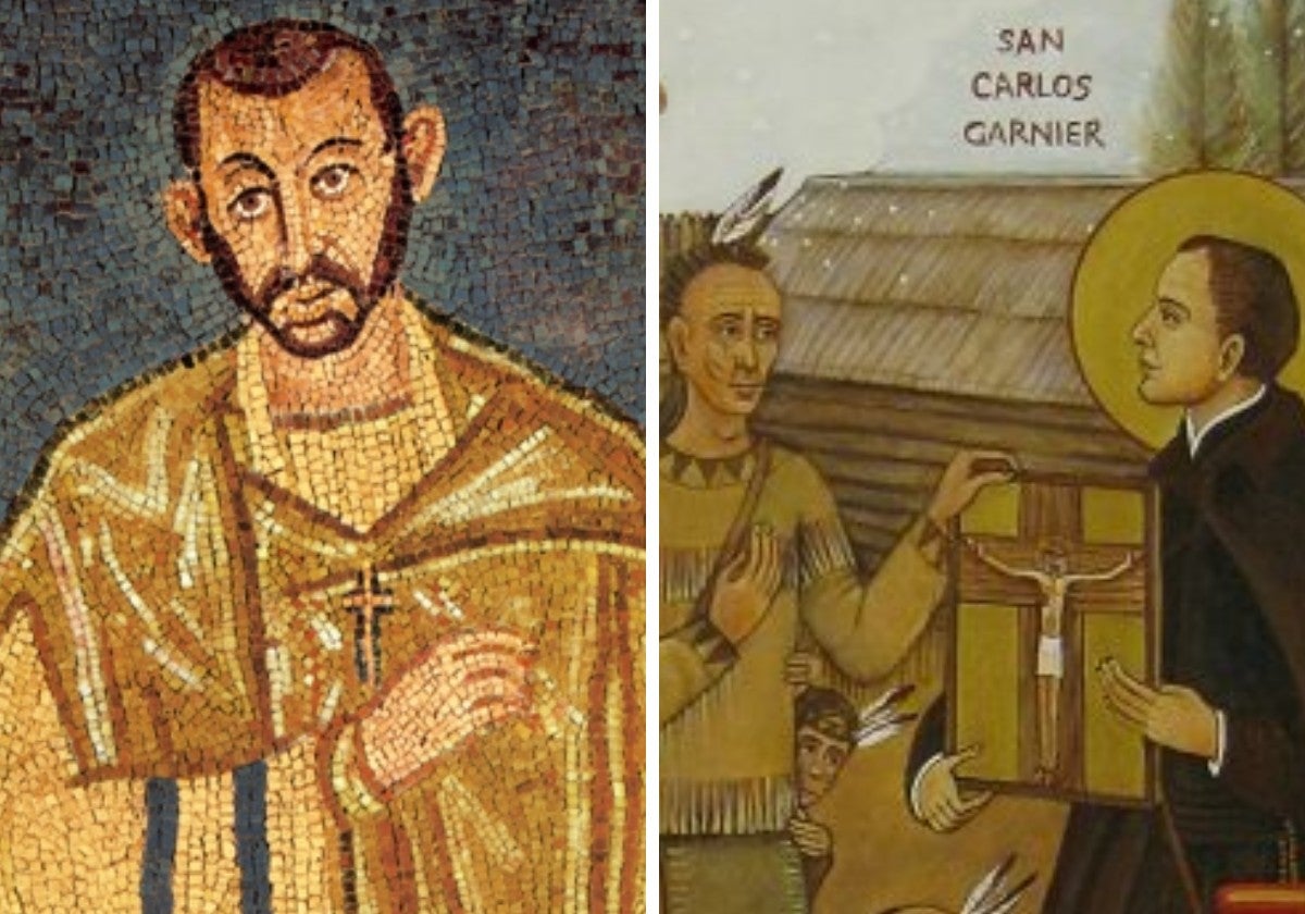Representaciones de San Ambrosio de Milán y San Carlos Garnier