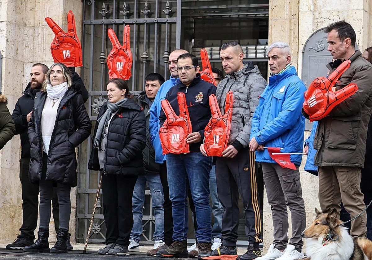 Palencia conmemora el Día Mundial del Sida en la Plaza Mayor