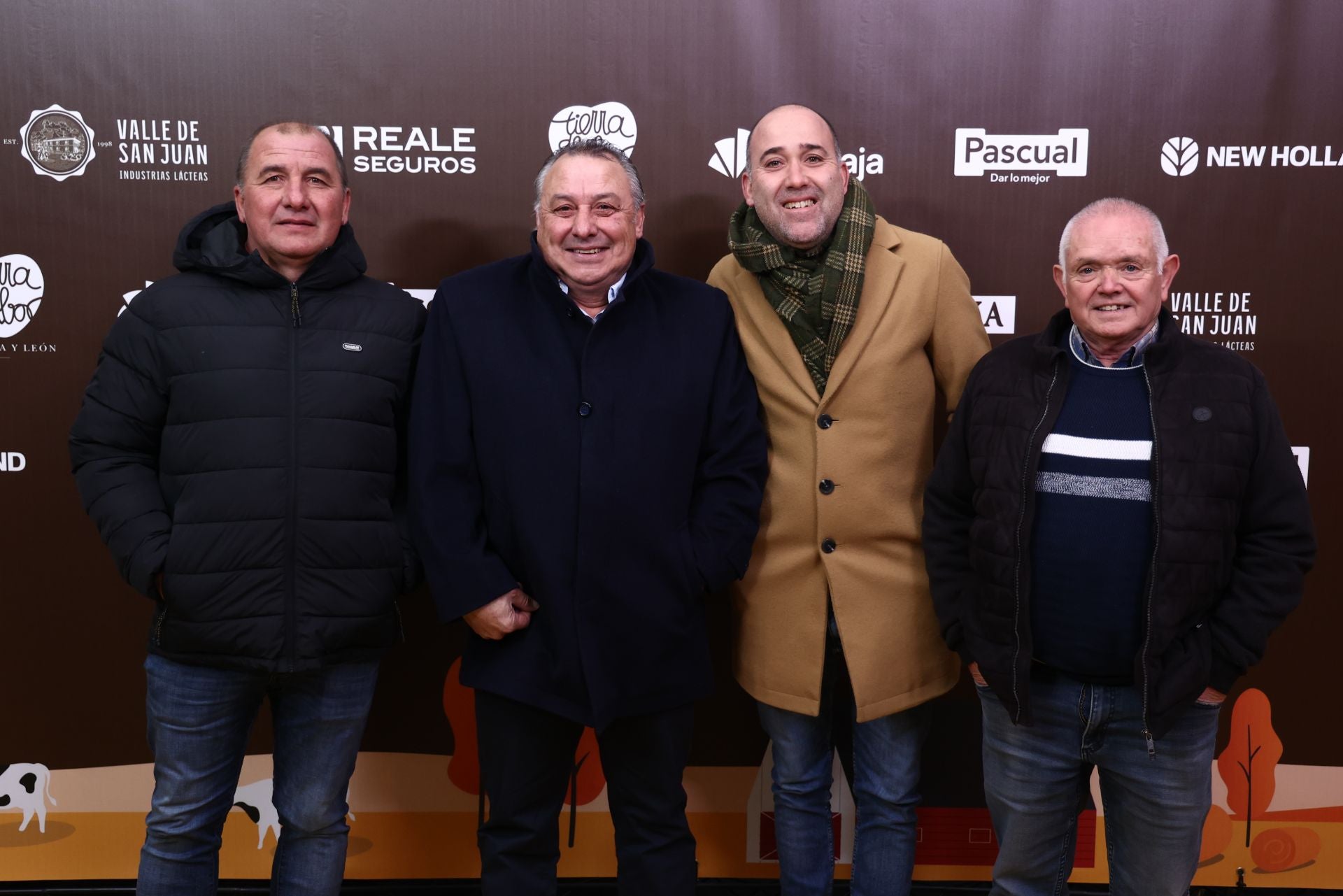 Fernando García, José Carlos García, Javier García Rojo y Carlos, de agropecuaria Banejo.