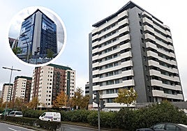 El edificio de viviendas tras la obras de reforma para transformarlo de oficinas a residencial. En detalle, su aspecto antes del cambio.