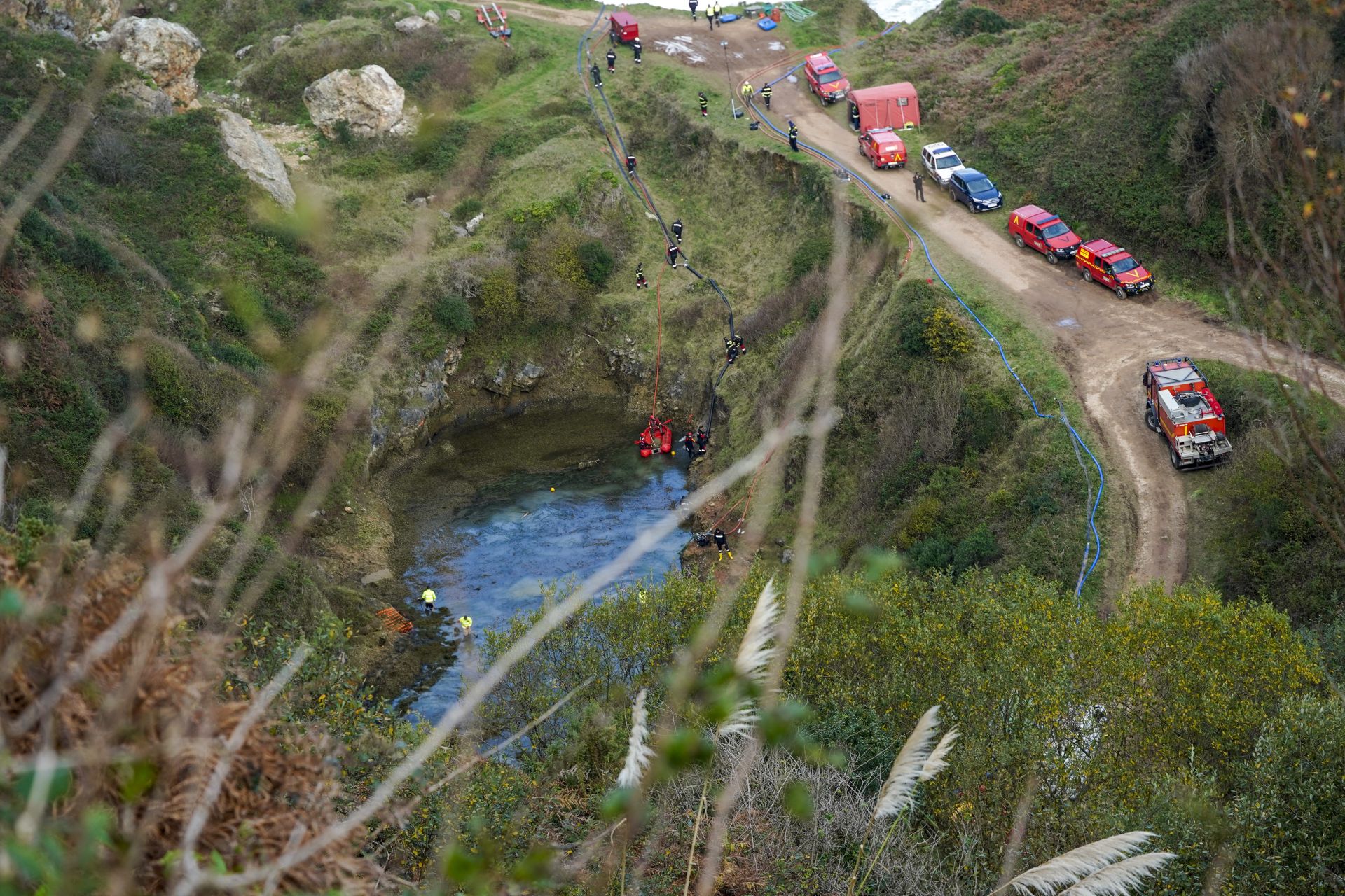 Las imágenes de la búsqueda en Asturias de Mari Trini y su bebé